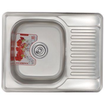 Мийка кухонна ZERIX Z6350-06-160E (сатин) (ZM0561)