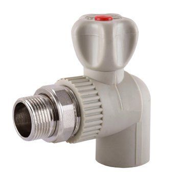 Кран радіаторний кутовий PPR ф25x3/4&Prime; 2026