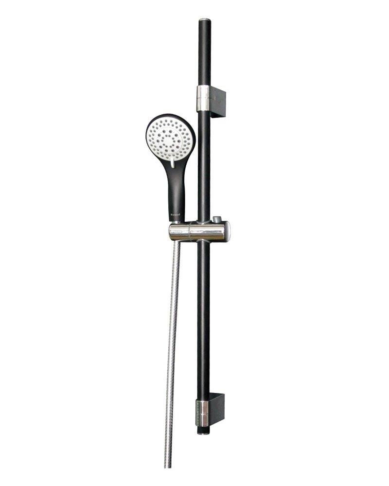 Штанга душова (чорна/хром) L-78 см, ручний душ (чорний) 3 режими, шланг, блистер Imprese