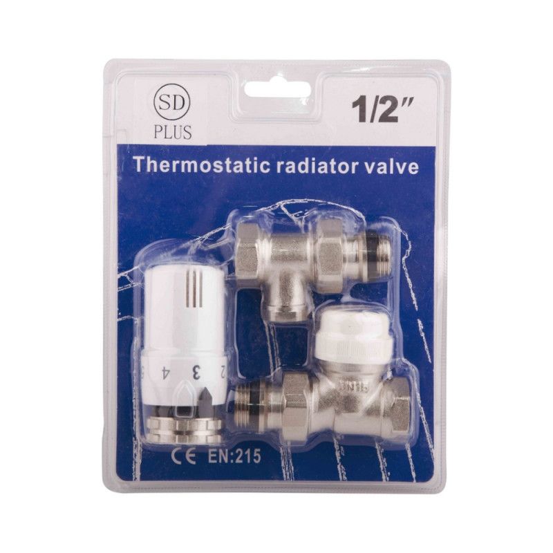 Комплект термостатичний SD Plus 1/2 для радіатора прямий