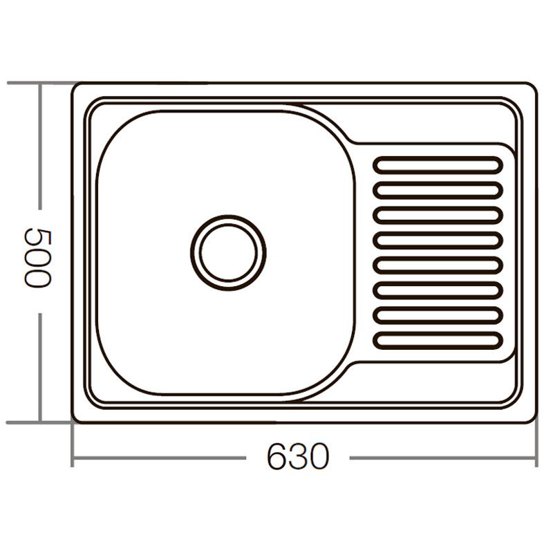 Мийка кухонна ZERIX Z6350-06-160E (сатин) (ZM0561)