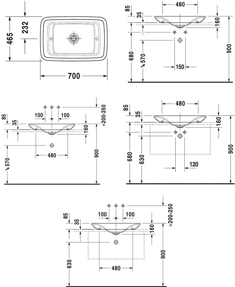 накладна Раковина Duravit PURAVIDA 70*45см - накладна Раковина Duravit PURAVIDA 70*45см