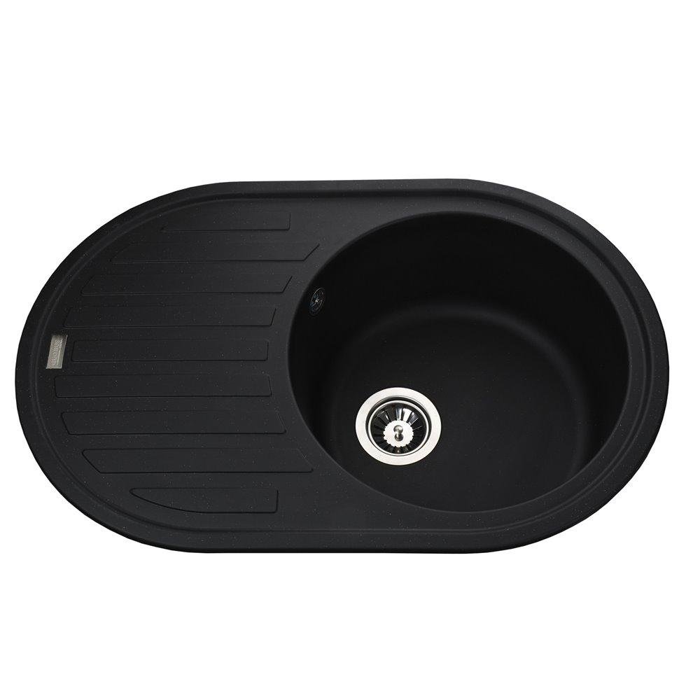 Гранітна мийка Globus Lux OHARA чорний 770х500