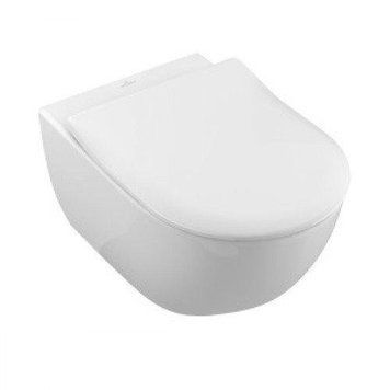 Унитаз Villeroy&Boch SUBWAY 2.0 37*56см, DirectFlush подвесной, с Сиденьем Slimseat с функц. QR и SC, белый альпин CP