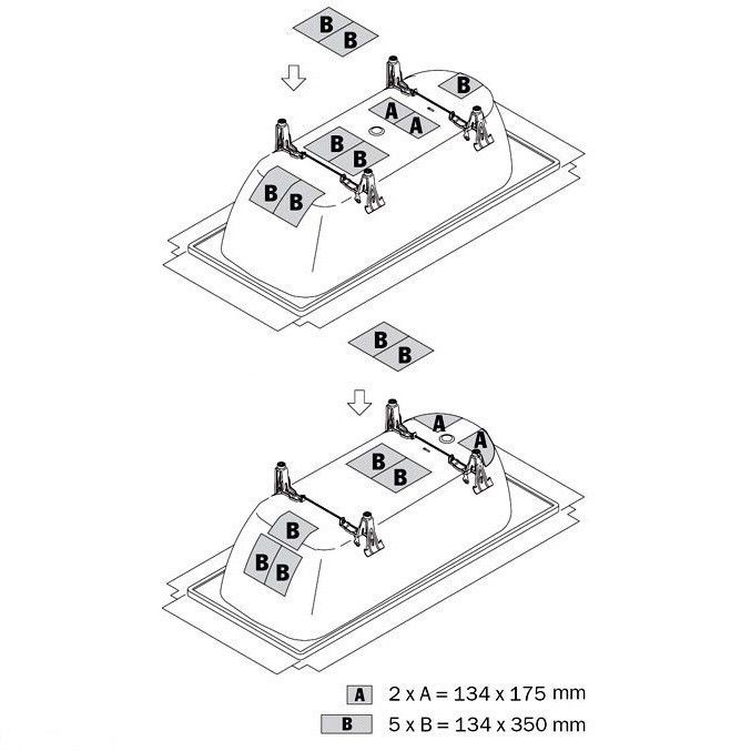 Шумоізоляційний комплект для ванни 687675730000 Kaldewei BW-ADS