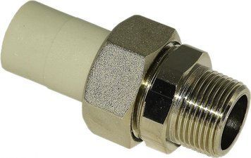 Розбірне з'єднання з зовнішньою різьбою Hi-Therm 25*3/4і поліпропілен