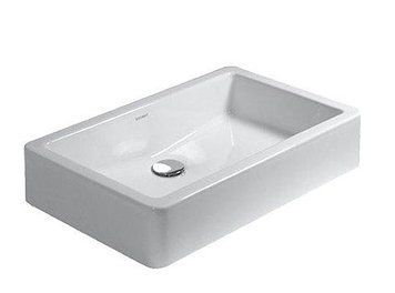 Умывальник Duravit Cersanit VERO 60*38см, шлифованный, без перелива, без площадки под смеситель, включая крепления