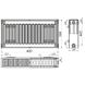 Радиатор стальной панельный KALITE 22 бок 500x400 - 2