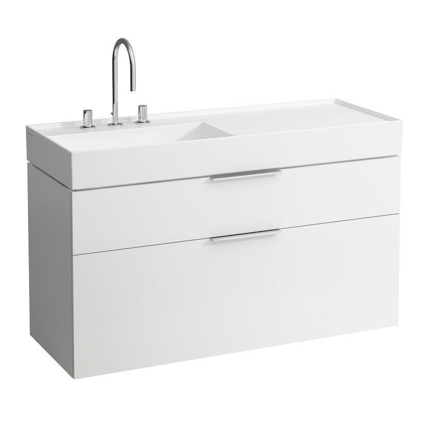 Тумба Laufen KARTELL 119*45,5*61,5см, для раковини 813332 , 2 висувних ящика, підвісна, колір білий глянець