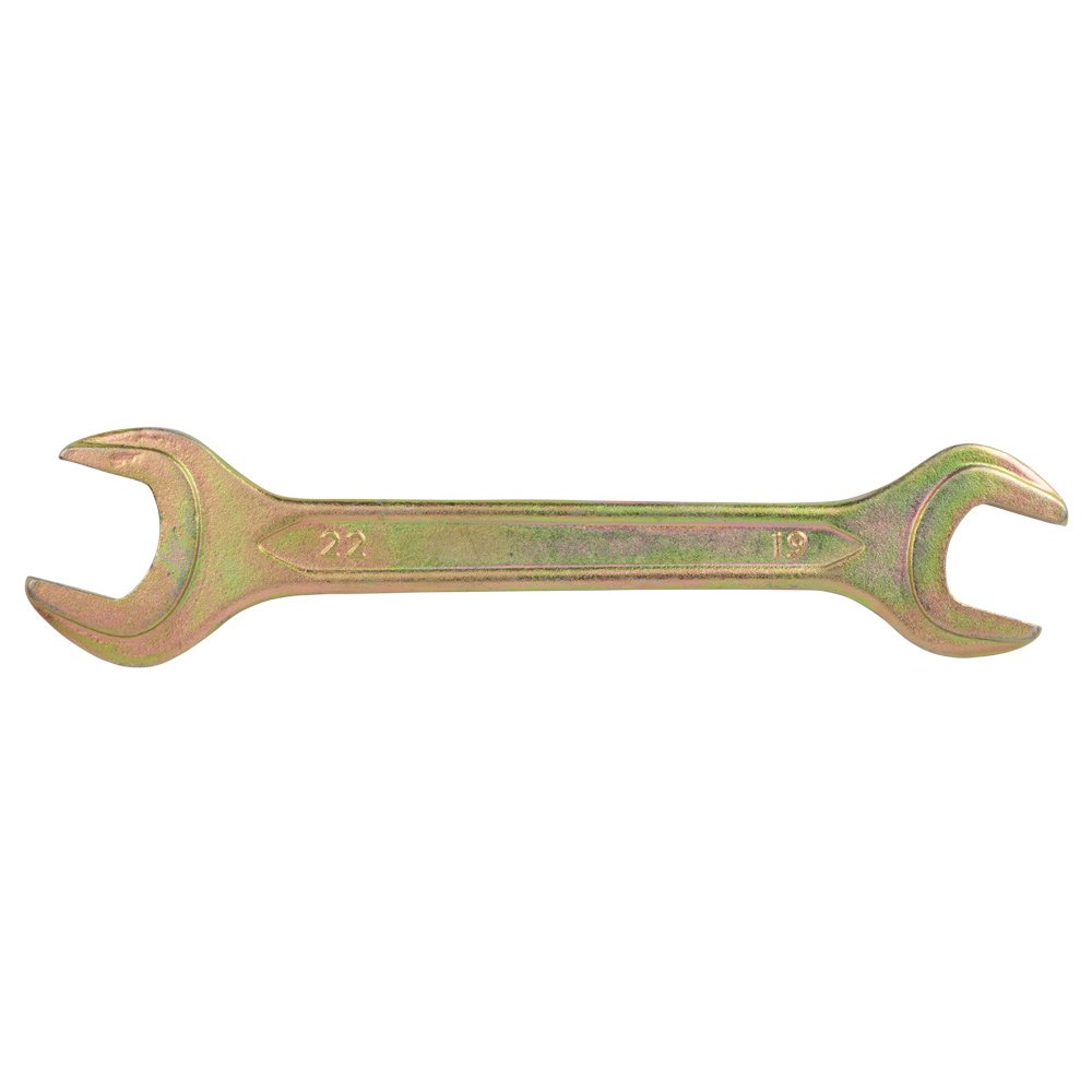 Ключ Рожковий 19×22мм Жовтий Цинк