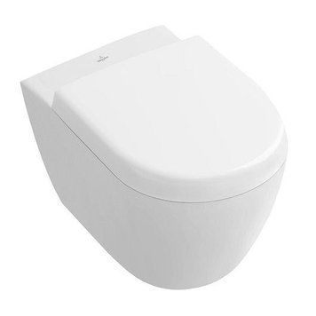 Унітаз Villeroy&Boch SUBWAY 20 Rimless 35,5*48см, підвісний, горизонтальний випуск, колір білий альпін С+