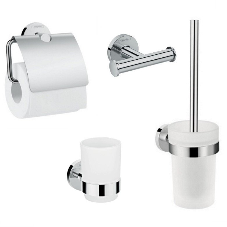 Logis Набір аксесуарів: гачок подвійний, тримач туалетного паперу, стакан, туалетна щітка