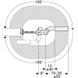 Злив-перелив з сифоном для ванни, з обертовим механізмом, d52, довжина 26 см, видимі елементи хром глянець d=40/50мм (150.520.21.6) - 4