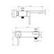 Настенный смеситель для ванны DEVIT LAGUNA 84125110B с душевым набором, черный матовый - 2