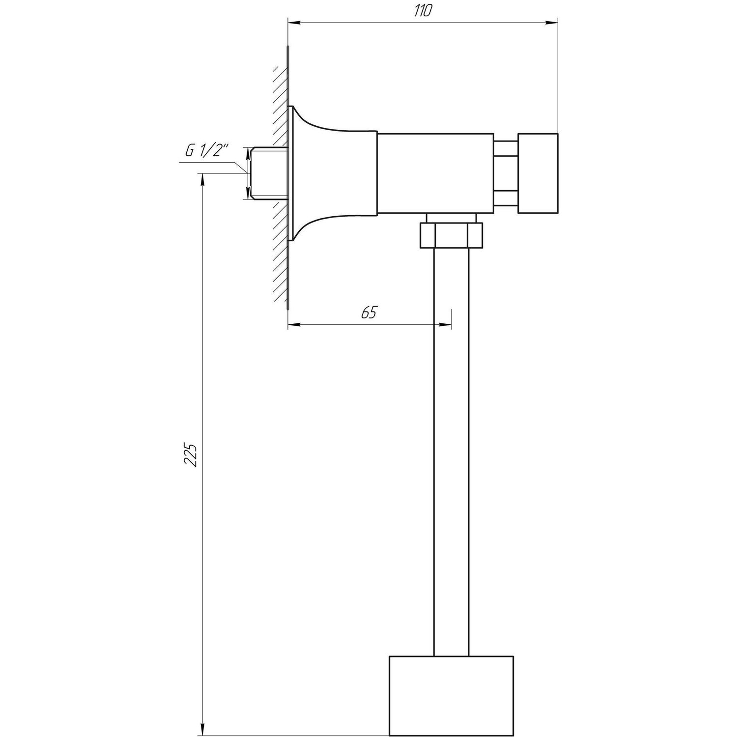 Кран-дозатор для писсуара Tremolada-316 (10 cек)