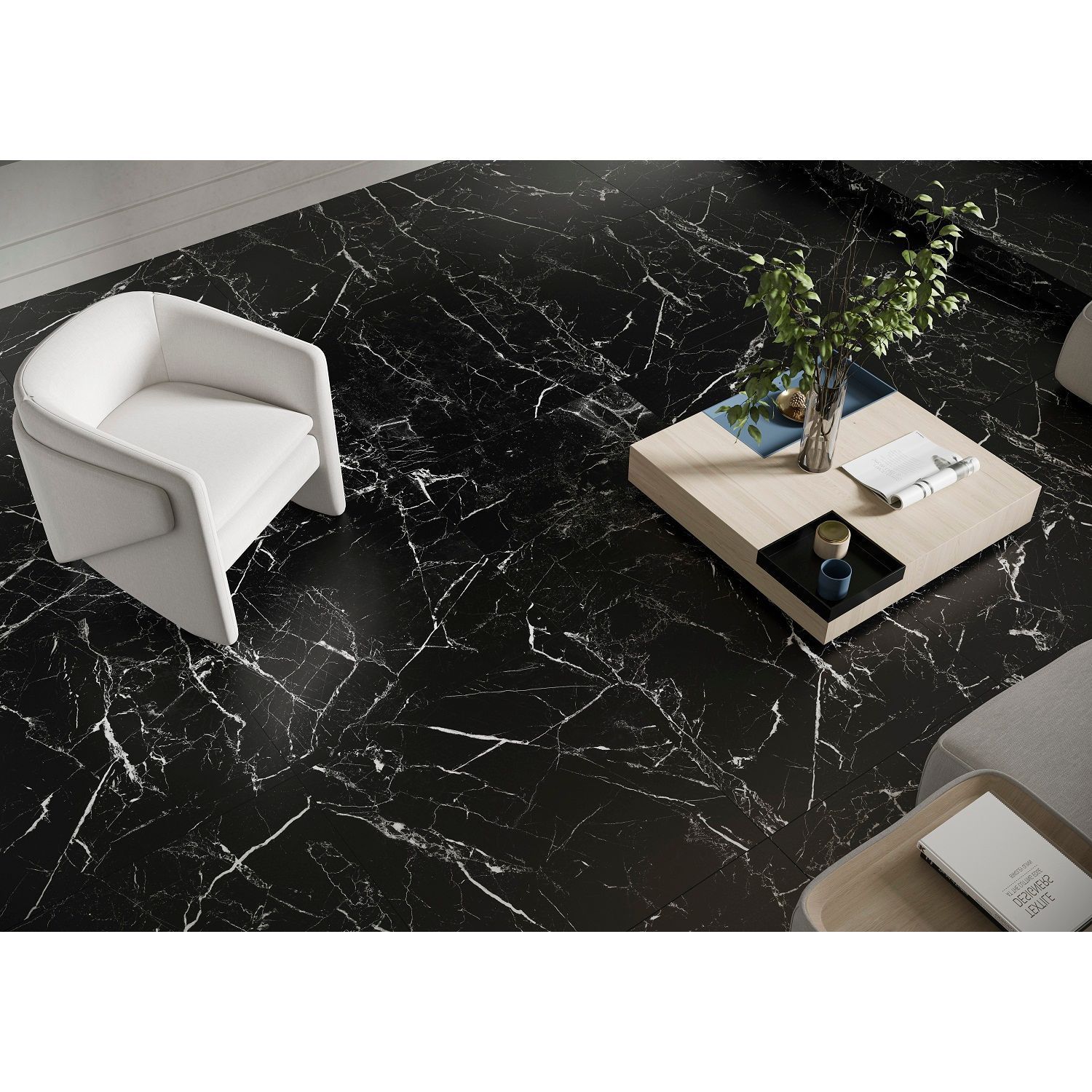 Плитка GRES MARMO MOROCCO BLACK POLER