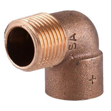 Угловой переход на резьбу VIEGA 90 18х1/2&Prime; В (104436)