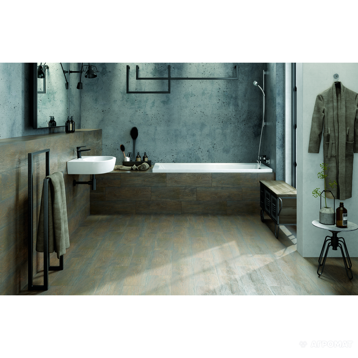 Плитка FINWOOD BROWN