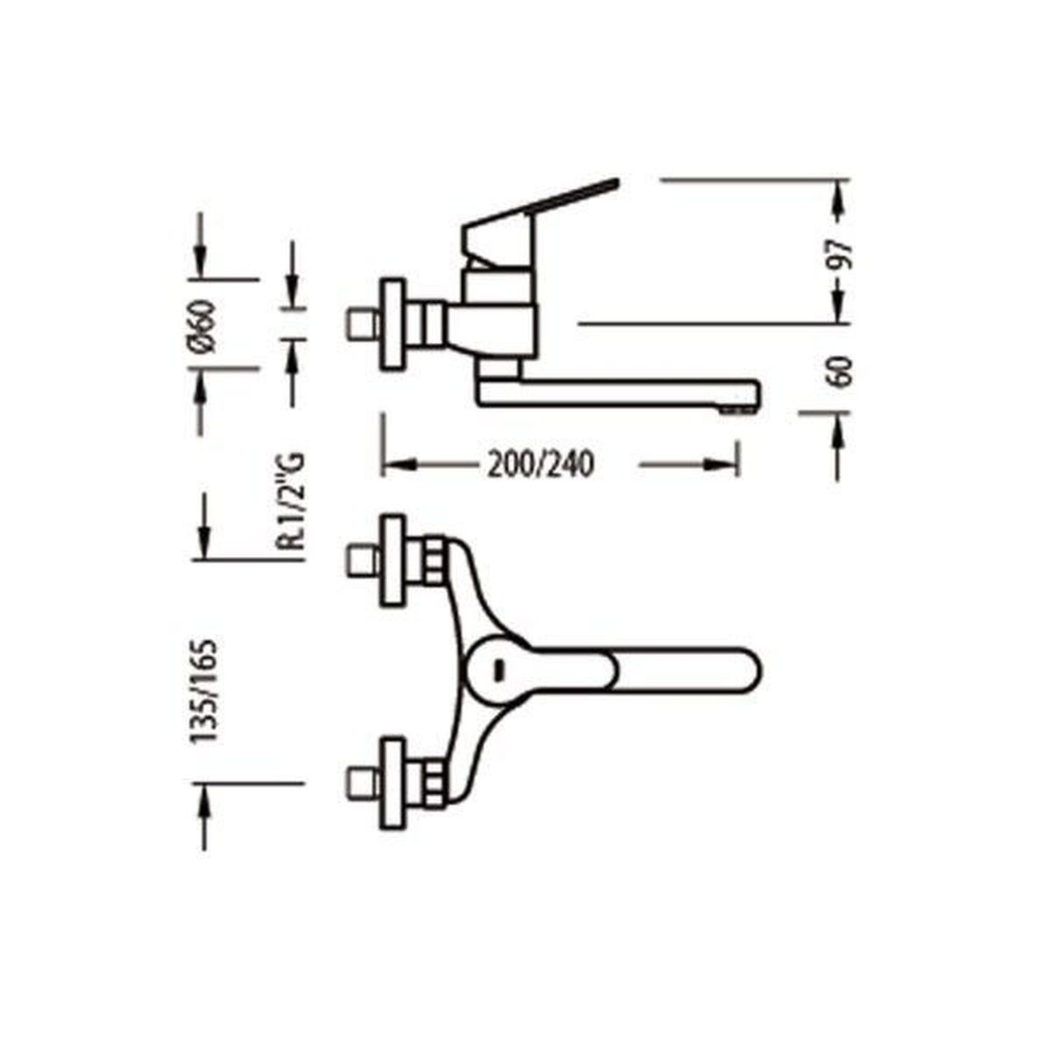 Кухонний змішувач TRES BM-139418