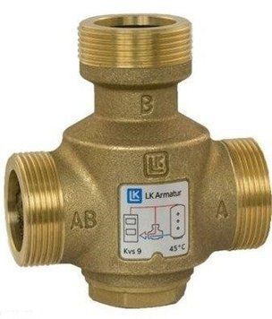 Термічний 3-хідний наливний клапан LK Armatur LK 823 Thermovar 1 1/2 ННН 50C