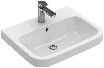 Раковина Villeroy&Boch ARCHITECTURA 65*47см, для 3-х позиційного змішувача, центральне отвір вибито, перелив, білий альпін
