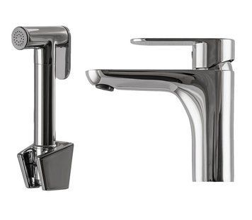 Змішувач для умивальника TOPAZ BARTS TB 07206-H36 гігієнічний зі стоп-лійкою вмонтований клапан