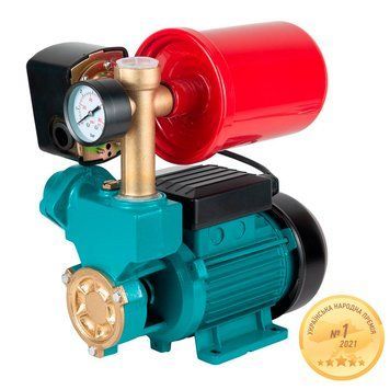 Станція 0,37 кВт Hmax 32 м Qmax 40 л/хв (вихровий насос) 1 л Aquatica
