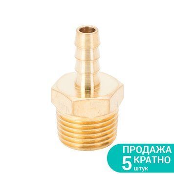 Штуцер Для Шланга 8Мм Mt &frac12;" (Латунь)