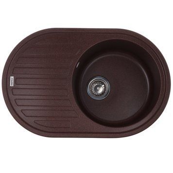 Мойка кухонная ZERIX ZS-7750R-12 Коричневая (ZX4560)