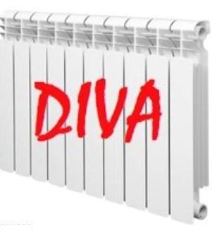 Алюминиевый радиатор Diva 96*500
