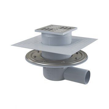 Сливной трап AlcaPlast 105x105/50мм с бок. подвод.