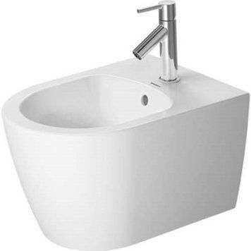 Біде Duravit ME BY STARCK 37*48см, підвісне компактне, з отв. під змішувач, з переливом
