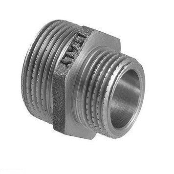 Ніпель TDM Brass редукційний з ЗР 2 x 1.1/4 (нікель)