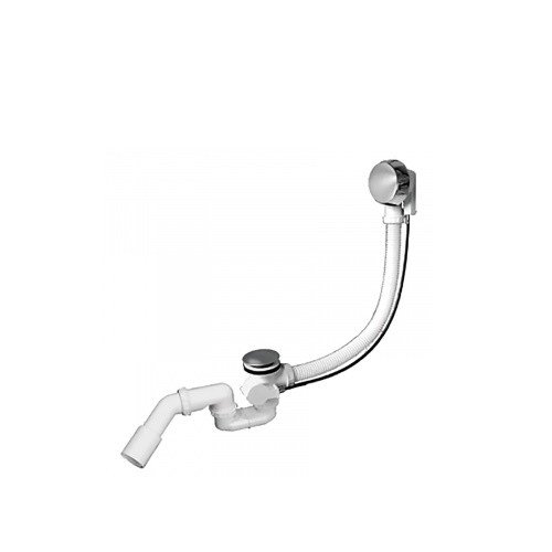 Сифон для ванны, Prevex AB гофра перелива 65 см, для ванн d52мм, сливной отвод 40 / 50мм A305M50-01