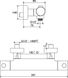 Термостатичний настінний змішувач для душу Puri PU 03300/150 150 мм - 3