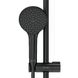 Душова система Gem F0790022, набір: верхній душ d220 мм, ручний душ d 110 мм (1 функція), душова штанга 1030-1460 мм, чорна - 4