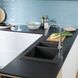 Кухонна мийка кам'яна HANSGROHE 43315170, чорний - 5