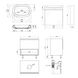 Комплект меблів для ванної Qtap Robin тумба + раковина + дзеркальний шафа QT044RO42976 - 2