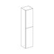 Высокий шкаф с двумя дверцами, Geberit Acanto корпус: лакированый ультраглянцевый/ белый, фасад: белое стекло 500.619.01.2 - 2
