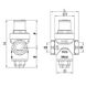 Редуктор тиску Roho R1201-050 - 1/2 ВВ, PN16 (1-5,5 бар) поршневий (RO0143) - 2