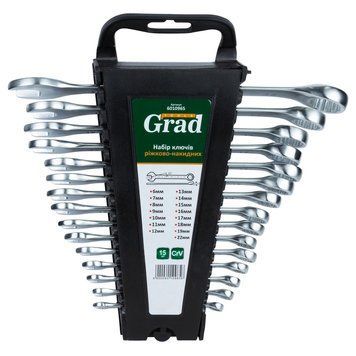 Ключи Рожково-Накидные 15Шт (6-19, 22Мм) Crv Grad