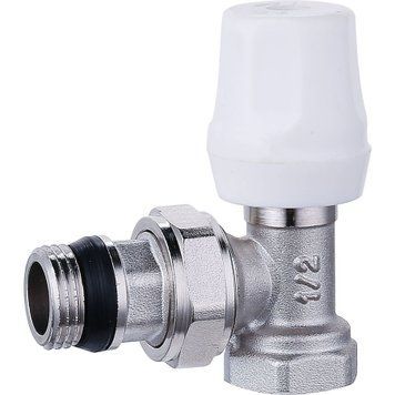 Кран радиаторный угловой Q PROFESSIONAL 1/2&Prime; NV-QP5005 вентильный с уплотнителем