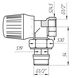 Кран радиаторный угловой Q PROFESSIONAL 1/2″ NV-QP5005 вентильный с уплотнителем - 2