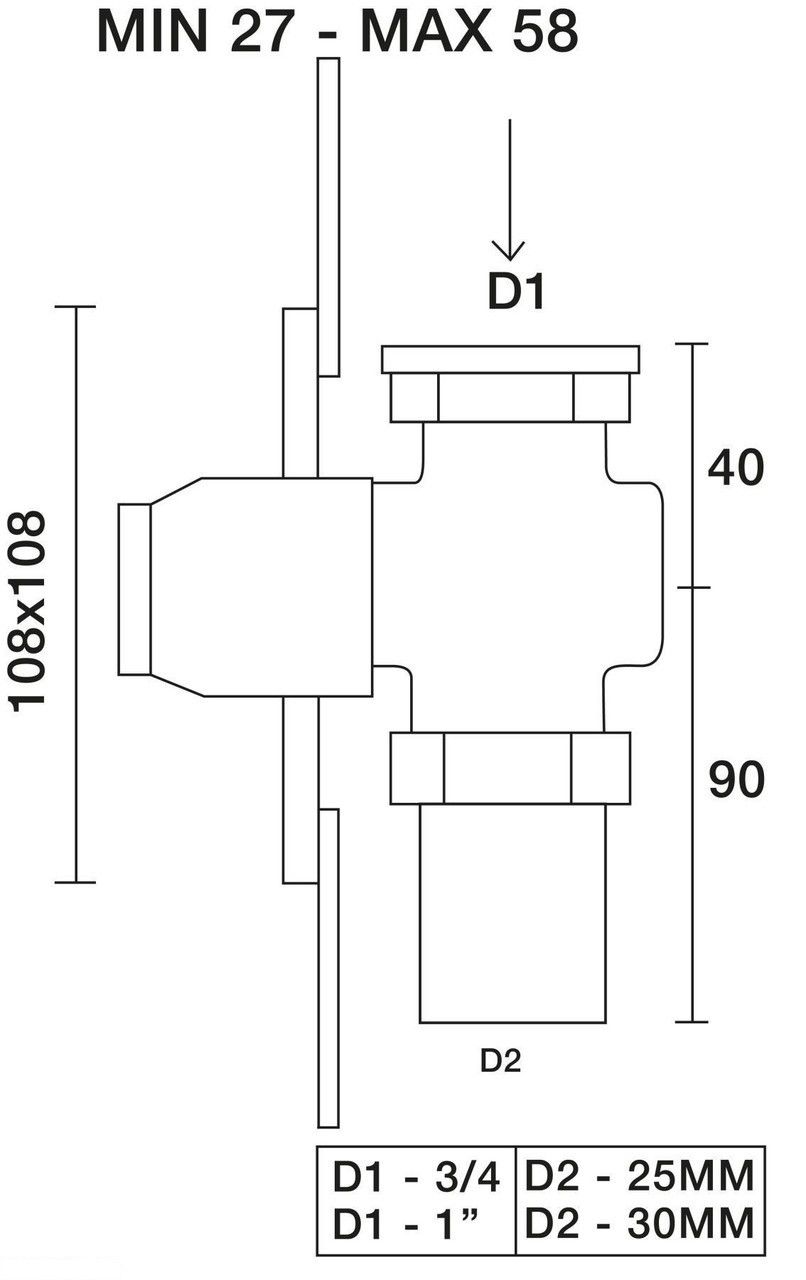 Кран-дозатор для унітазу Tremolada 471A