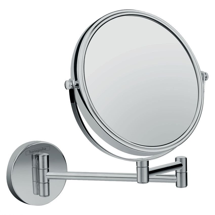 зеркало для бритья, настенное, Hansgrohe LOGIS хром