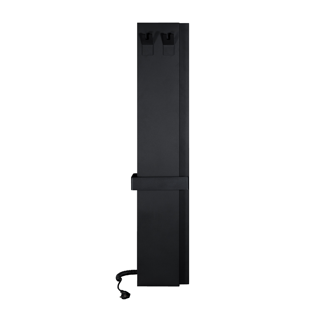 Радиатор электрический Deweit, Whole Wall 1266, с держателем для полотенец и халатов, цвет черный мат