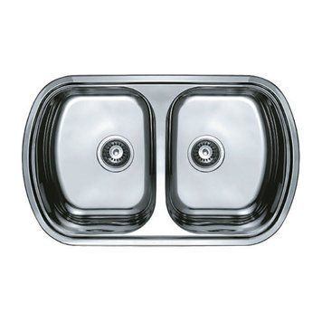 Мийка кухонна HAIBA 80x49 DOUBLE (польська) (HB0573)