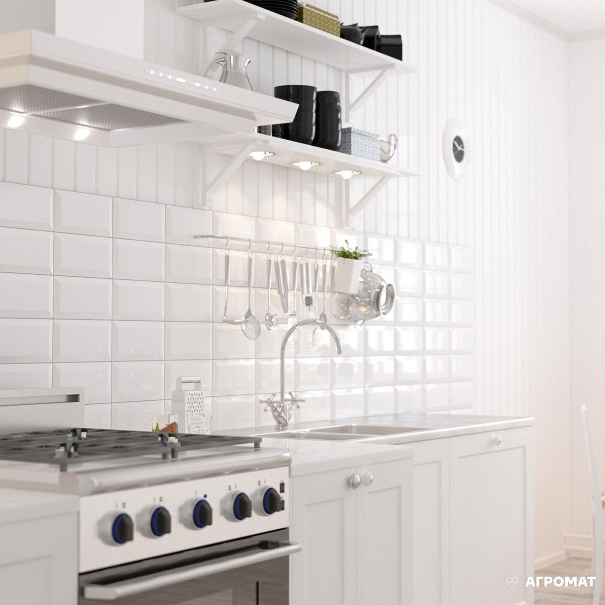 Плитка METROTILES белый 460051