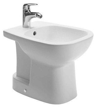 Біде Duravit D CODE 35,5*52,5см, підлогове, з переливом, з отвором під змішувачем