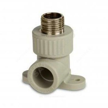Кут Hi-Therm 90˚ настінний з зовнішньою різьбою 25*1/2 поліпропілен